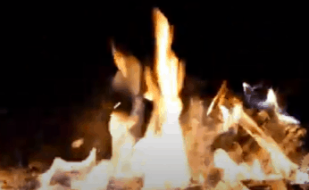 Campfire With Sound Of Nearby Traffic ASMR